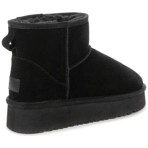 Black Casual Closed Booties Stivaletti Pelle Scamosciata /nabuk Scarpe Donna Nero Eu 36, 848990/02-06 - Foto 3