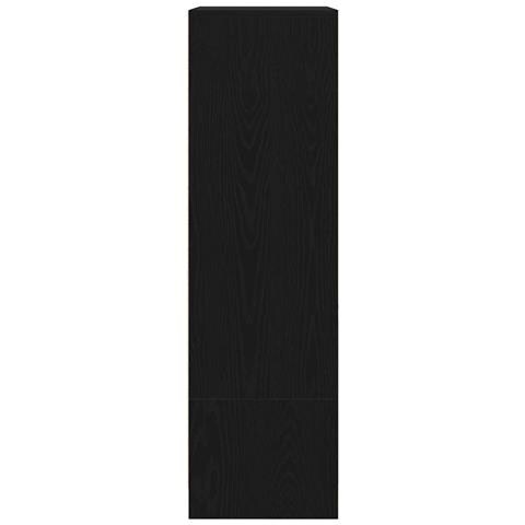 Armadio con Cassetto Rovere Nero 55,5x34x119,5 cm in Truciolato - Foto 2