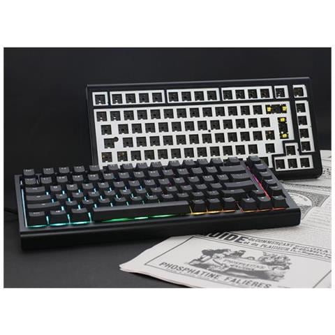 Tinker 75 Tastiera Giocare Usb Inglese Us Nero - Foto 2