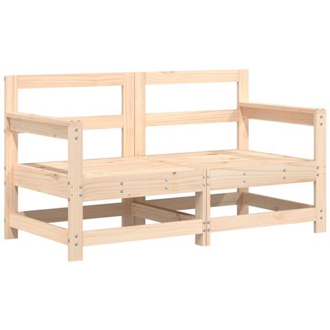 Set Salotto Da Giardino 7 Pz In Legno Massello Di Pino - Foto 3