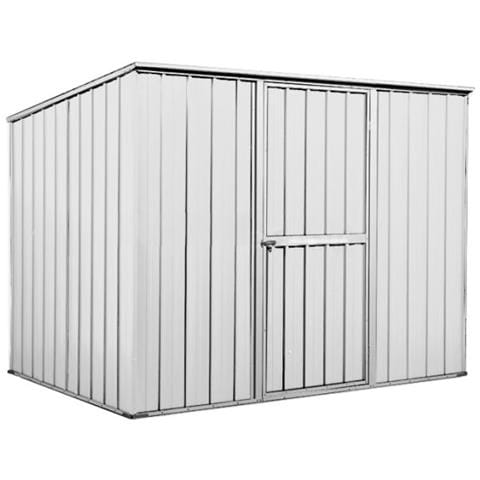Box In Acciaio Zincato Casetta Attrezzi Da Giardino 260x185cm X H1.92 M - 85kg - 4,81mq - Bianco - Foto 1