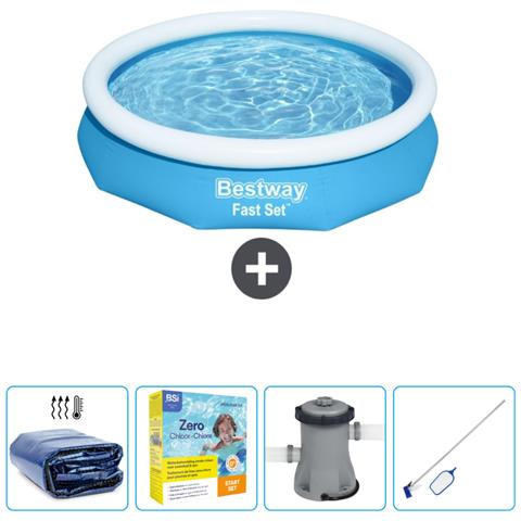 Piscina Fuori Terra - In Giro - 305x66 Cm - Blu - Include Accessori Coordinati Cb10 - Foto 1