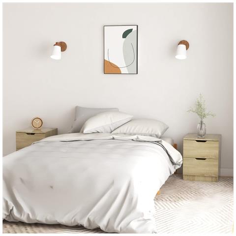 Lusso Casadino -  Comodini 2 Pz Rovere Sonoma 40x40x50 Cm In Legno Multistrato - Foto 7