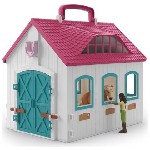 42703 Horse Club Set Stalla Trasportabile, Da 4 Anni - Foto 1
