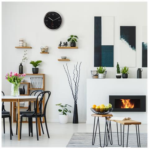 60.3544.01 orologio da parete e da tavolo Orologio radiocomandato Rotondo Acciaio inox - Foto 2