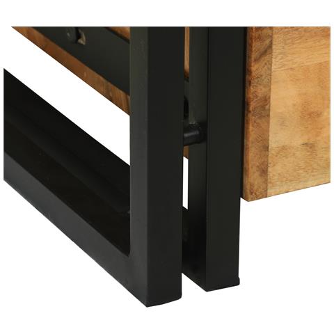 Tavolino da caffè 90x50x38 cm in legno di acacia - Foto 9