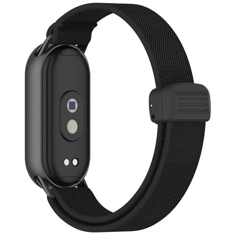 Cinturino Elastico Intrecciato Con Chiusura Magnetica E Punta In Metallo Compatibile Con Xiaomi 10/9/8 - Grigio Black - Foto 3