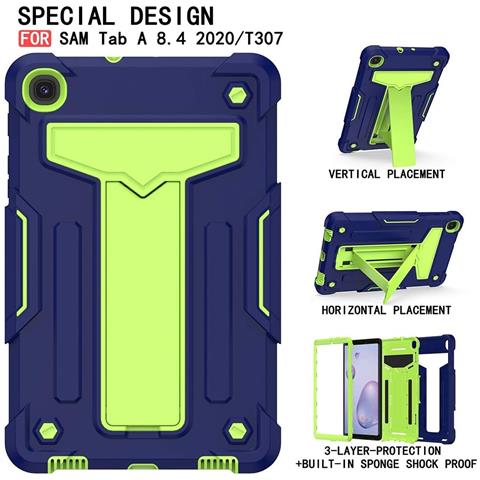 Custodia Per Samsung Galaxy Tab A 8.4” Antiscivolo Con Supporto Verde - Foto 2