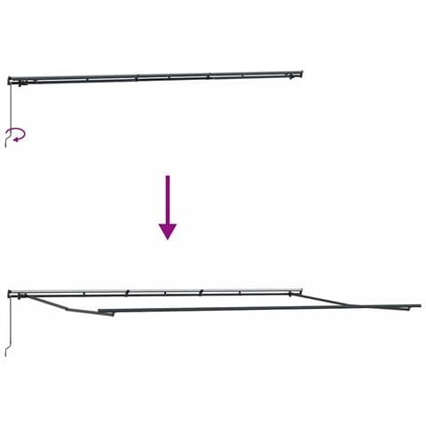 Tenda Retrattile Multicolore 600 × 350 cm Tessuto - Foto 9