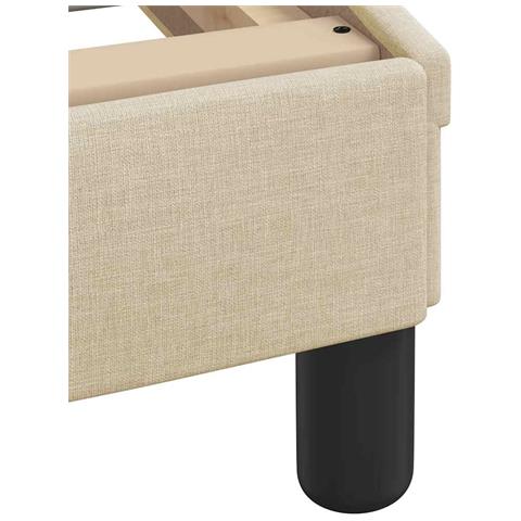 Giroletto senza Materasso Crema 200x200 cm in Tessuto - Foto 9