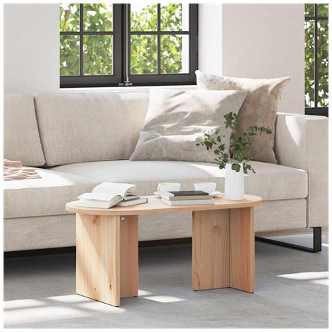 Tavolino da salotto Naturale 80 x 39.5 x 35 cm - Foto 2