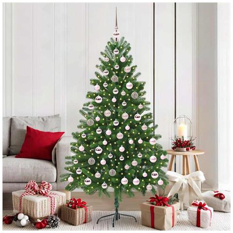 Albero di Natale con 300 LED con supporto Verde 180 cm PE - Foto 2