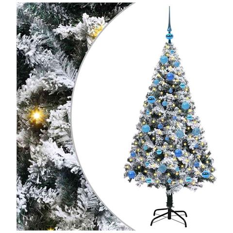 Albero di Natale artificiale con 150 LED Bianco 150 cm - Foto 1
