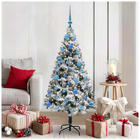 Albero di Natale artificiale con 150 LED Bianco 150 cm - Foto 2