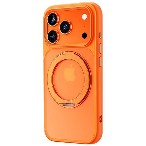 Custodia Arancione Anti-caduta Con Supporto A 360° Compatibile Con Iphone 17 Pro - Foto 1