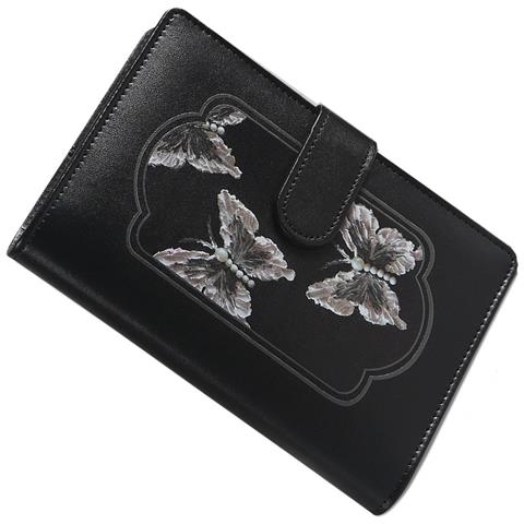 Raccoglitore Per Budget A6 Stile Pittura A Olio: 12 Fogli Di Budget, 8 Tasche Con Cerniera, Adesivi Inclusi Black - Foto 2