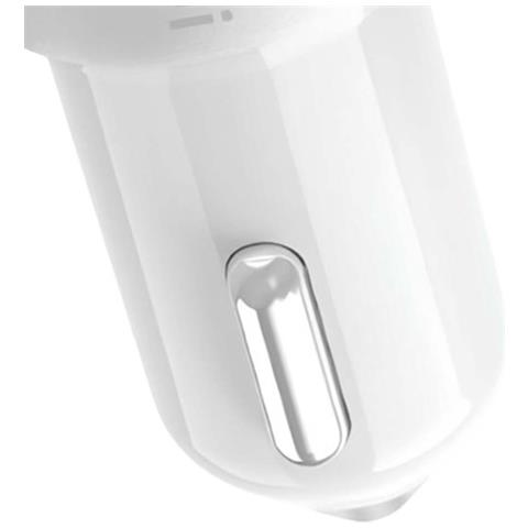 Caricatore Per Auto Usb-a Da 24 W Con Indicatore Led E Cavo Usb A Lightning 1,2 Milioni, Bianco - Foto 2