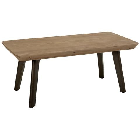 Tavolino Da Salotto In Legno E Metallo Marrone 100x50x40 - Foto 1