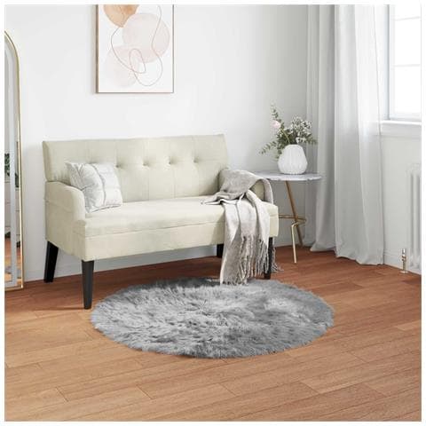 Tappeto Pecora Tafalla Grigio Ø 100 cm Poliestere - Foto 2