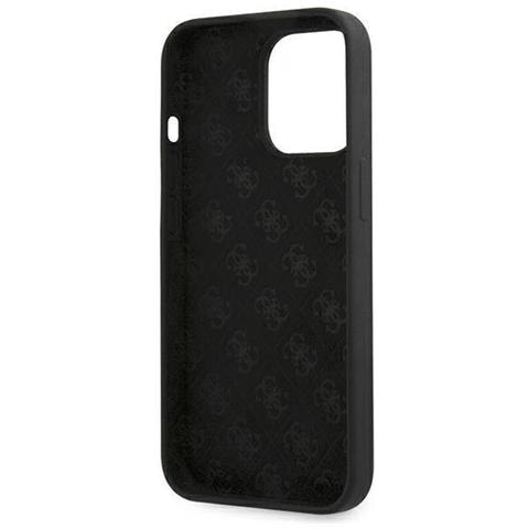 Guess Guhmp13llslmgbk Iphone 13 Pro / 13 6,1 Nero /nero Custodia In Silicone Con Logo Dorato Magsafe - Foto 7