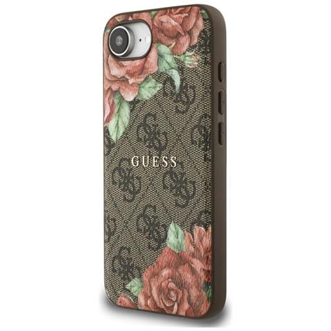 Custodia Per Iphone 16e, Marrone, Con Motivo Floreale, Magsafe - Foto 1
