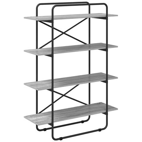 Libreria 4 livelli 100 x 35 x 140 cm PB Sonoma grigio - Foto 1