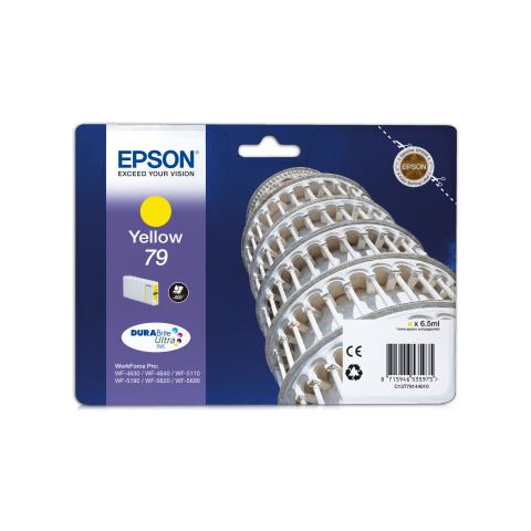 C13T79144010 Cartuccia Ink Originale Gialla per Epson WF-4630DWF / WF-4640DTWF / WF-5110DW / WF Capacità 800 Pagine - Foto 2