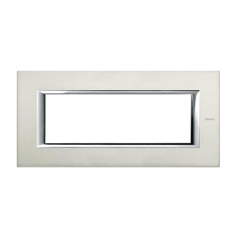 Ha4806xc Placca 6p Alluminio Spazzolato Axolute - Foto 2