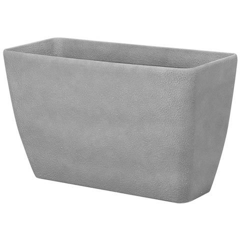 Vaso Da Fiori Moderno Rettangolare Grigio 74x32x45cm Baris - Foto 1