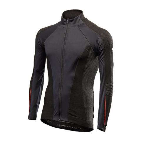 Wijemnero Sixs Six2 Wind Jersey Aw Jersey Manica Lunga Antivento Black / red M - Foto 1