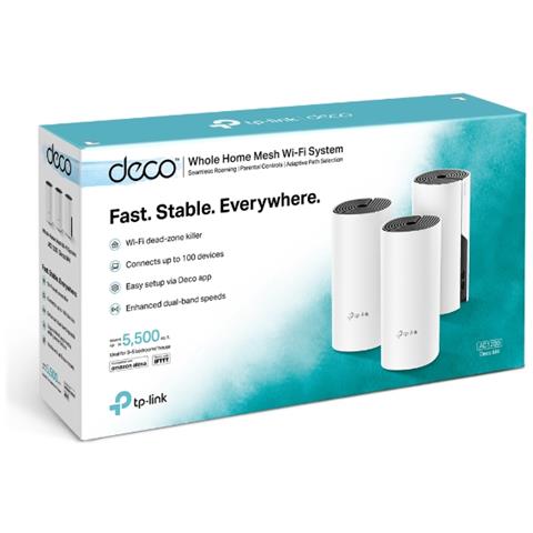 Sistema Wi-Fi Deco M4 AC1200 Dual-band (2.4 GHz / 5 GHz) Fast Ethernet Colore Bianco - Foto 2