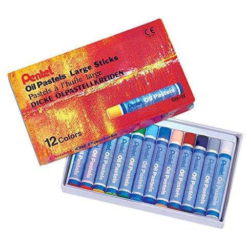 Pastelli Ad Olio Grandi, Vari Colori, 1confezione Da 12bastoncini - Foto 2