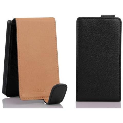 Custodia Compatibile Con Ascend G330 In Nero Ossido - Coperchio Protettivo In Design Flip Realizzato In Similpelle Testurizzata - Foto 2