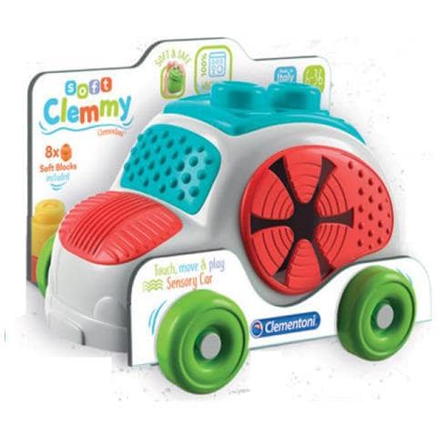 Soft Clemmy Macchinina Sensoriale - Tocca, Scopri E Guida, Colore Multicolore, 17315 - Foto 1