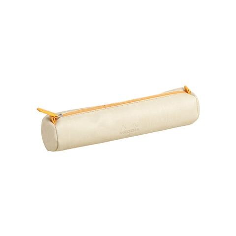 Astuccio Rotondo Similpelle Beige - Foto 1