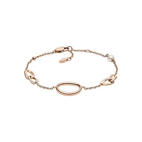 Bracciale Fossil Jf03347791 Oro Rosa Acciaio 316l Donna - Foto 1