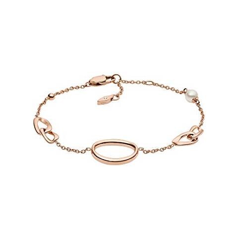 Bracciale Fossil Jf03347791 Oro Rosa Acciaio 316l Donna - Foto 3