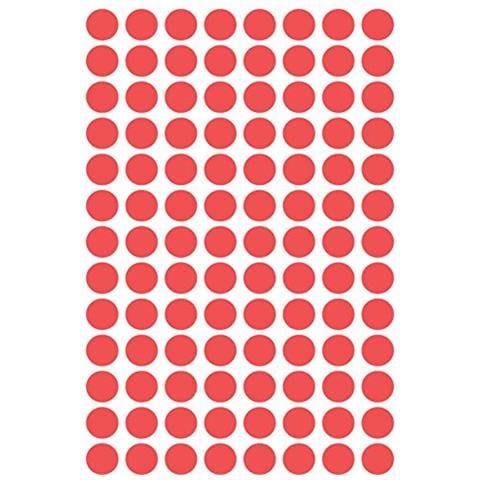 Zweckform Etichetta 8 mm Marcatura Punto Rosso, Riposizionabili, 416st - Foto 3