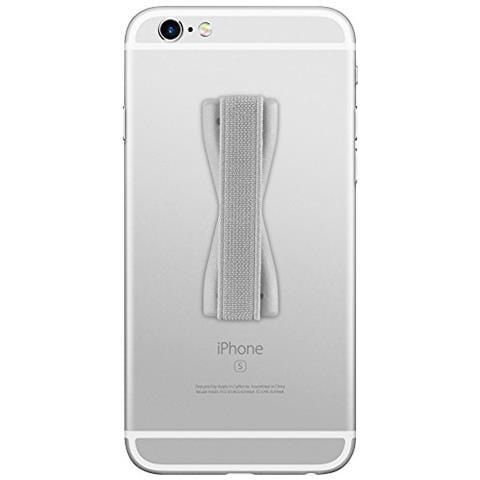 Supporto Per Dito Sling Grip Per Cellulare / Tablet / Ipod / Ereader Maniglia Cinghia Di Imbracatura In Argento - Foto 2