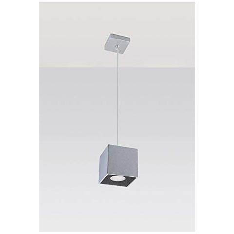 Quad 1 - Lampadario In Alluminio, Colore: Grigio - Foto 2