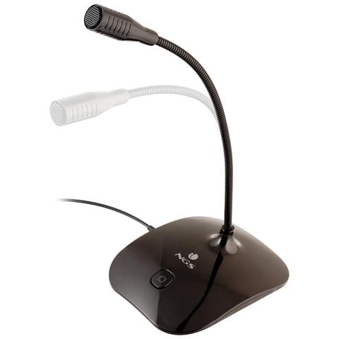 Microfono Da Tavolo In Metallo Flessibile, Tasto Di Muto, Jack 3,5mm, Regolabile In Laltezza - Foto 2