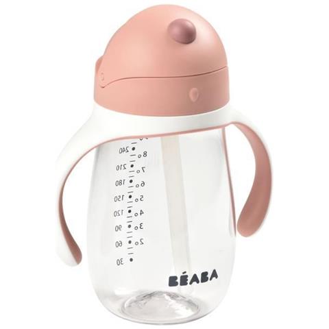 Tazza Con Cannuccia 300 Ml - Rosa Antico - Foto 1