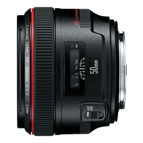 EF 50mm f / 1.2L USM, Nero - Foto 1