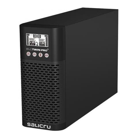 SLC-700-TWIN PRO2 Doppia conversione (online) 700VA 3presa (e) AC Torre Nero gruppo di continuità (UPS) - Foto 1