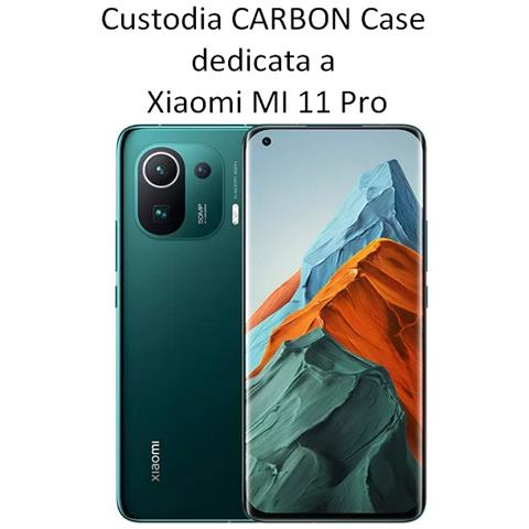 Maxy Custodia B-case Tpu Silicone Cover Case Per Xiaomi Mi 11 Pro Carbon Metal Black - Foto 2