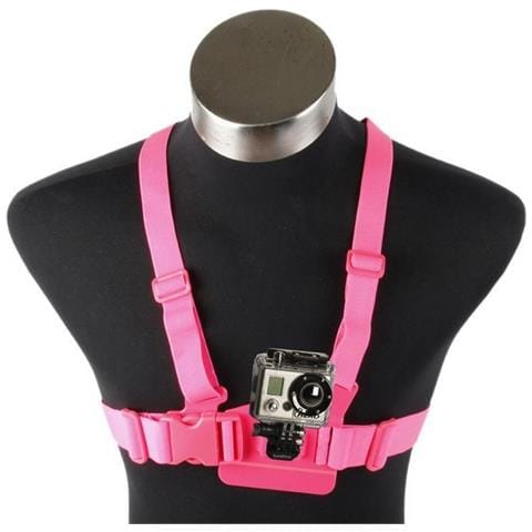 Fascia Elastica Sport Torace Regolabile Dcs121 Per Action Cam Pink Per Gopro Hero - Nilox - Trevi - Foto 1