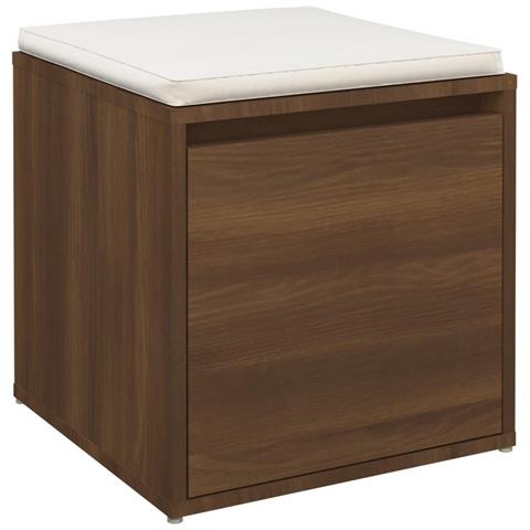 Cassetto Contenitore Rovere Marrone 40,5x40x40cm In Multistrato - Foto 7