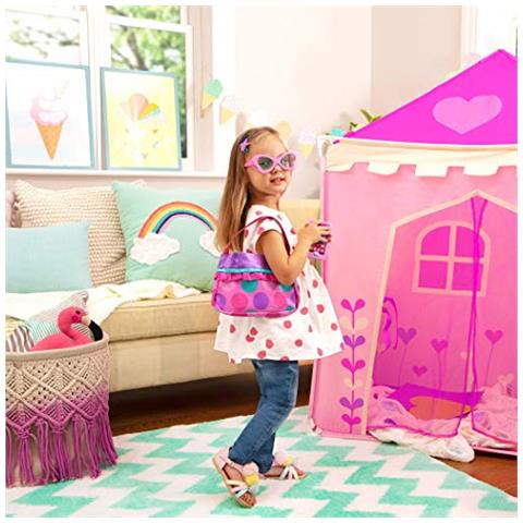 Cerchio Di Gioco- Set Trucco E Bellezza- Accessori Moda Da Vestire- Giochi Di Finzione- Giocattoli Per Bambini- Set Borsa Principessa- 3 Anni + - Foto 3