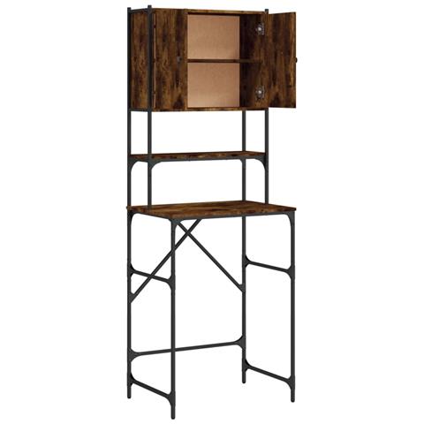 Mobile Per Lavatrice Rovere Fumo 68x48,5x194 Cm - Foto 2