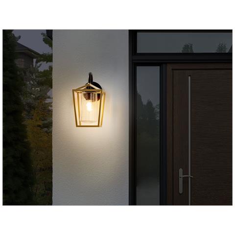 Lampada Da Parete Metallo Oro E Nero Ordie - Foto 1